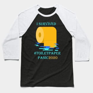 Toilet Paper Shortage Virus Flu Panic 2020 I Survived Gift Baseball T-Shirt